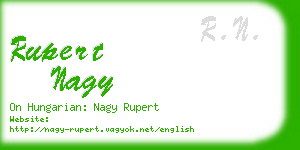 rupert nagy business card